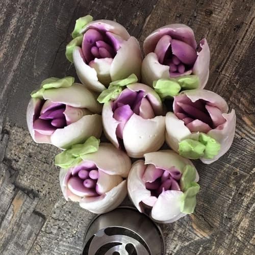 1 Piece Stainless Steel Extra Large Russian Tulip Flower Pattern Icing Tips