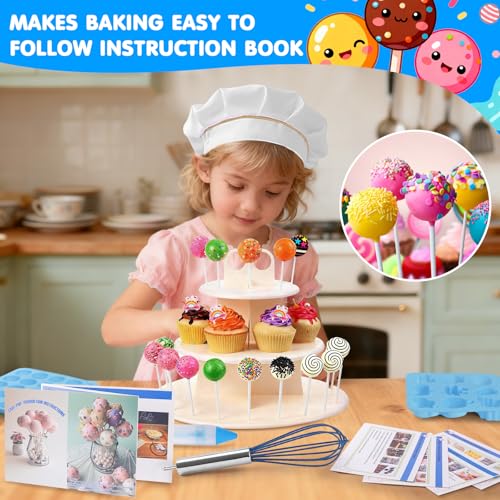 Cake Pop Kit Supplies with Halloween Christmas Cake Pop Mold Set