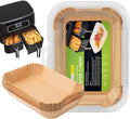 Air Fryer Liners Disposable for Ninja Dual, 8.6 x 5.5in, 100 Pcs - size: 8.6*5.5"Rectangle-100 PCS