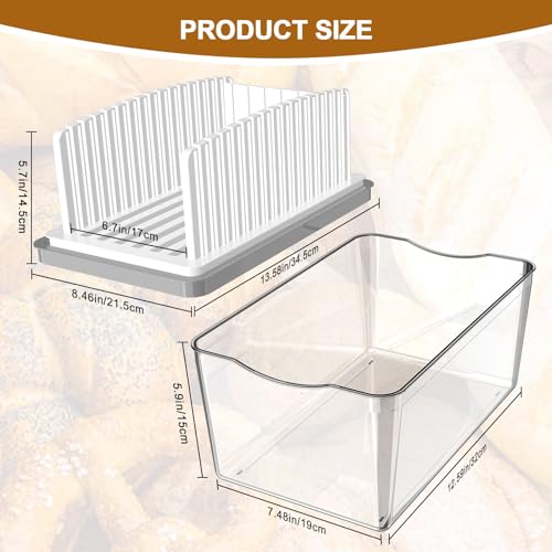 Kiss Core Adjustable Width Bread Slicer for Homemade Bread with Bread Box - style: Bread Slicer with box