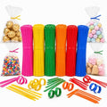 Quotidian Multicolor Wired Kraft Paper Twist Ties 4 in, 1200 Count