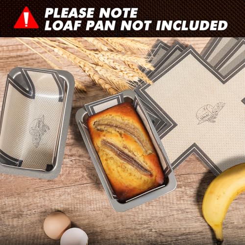 Webake Non-Stick Silicone Loaf Pan Liner for 6x3 Small Banana Bread Pan, 4 Pack Reusable Bread Loaf Pan Liners, Dishwasher Safe - color: Grey 6x3