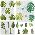 Tropical Leaf Silicone Mold Monstera Leaves Fondant Mold Set of 3 - color: Style E