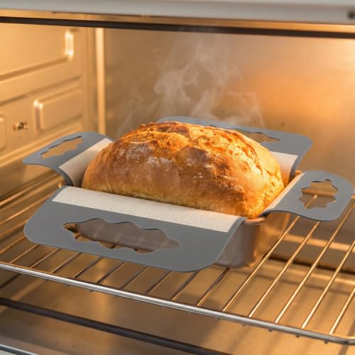 2Pcs Silicone Bread Pan Liner Reusable Baking Mat Fits 9x5" Loaf Pans