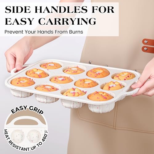 Silicone Mini Fluted Tube Cake Pans with Metal Reinforced Frame - size: 3 INCH: Classic