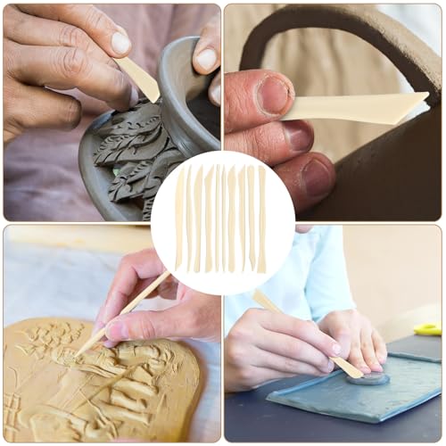 Ferrochef 1 Set 10 Pcs Clay Tools, Plastic Sculpting Tools, Classic Style - color: Classic Style, size: Plastic