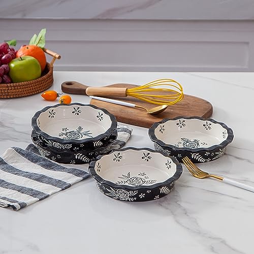 Wisenvoy Mini Pie Pans - Ceramic Pie Plates for Baking