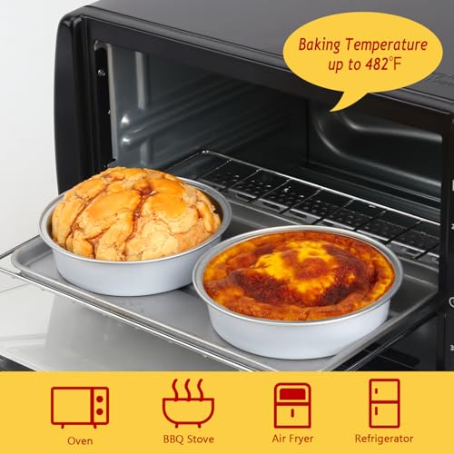 LNYZQUS 8oz Mini Pie Tins with Lids 50 Pack, 4 Inch Individual Cake Pans - color: White