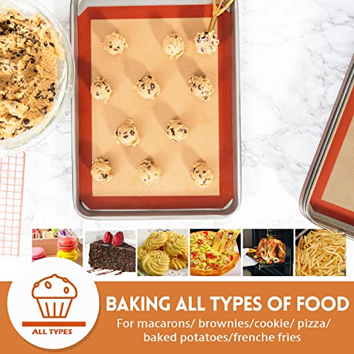 STATINT Silicone Baking Mat, Nonstick Half Sheet Baking Mat, Set of 2 - size: 2 Half Sheets