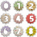 Comais Linzer Number Cookie Cutters Stainless Steel 9Pcs 3.5in Scalloped - size: 3.5-Inch Scalloped Edge