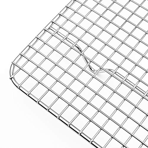 Last Confection (Set of 2) Stainless Steel 10" x 15" Baking & Cooling Racks - Cookie Baker's Oven Sheet Pan Wire Rack - size: 10" x 15"