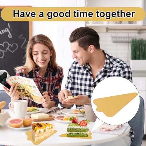 600 PCS 4.6 inch Mini Cake Boards, Premium Triangle Golden Mousse Cake Boards, Versatile Cupcake Bases & Dessert Displays, Perfect for Parties and Special Occasions - size: 600 PCS 4.6 inch Mini Triangle Golden