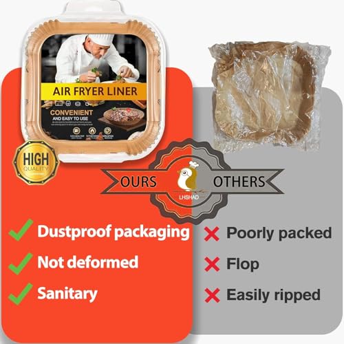 Air Fryer Liners Disposable for Instant Pot Vortex Plus 6QT XL Air Fryer - size: 8" Square 200 pcs
