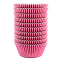 200 Pcs Standard Foil Cupcake Liners Paper Baking Muffin Cups - color: Pink