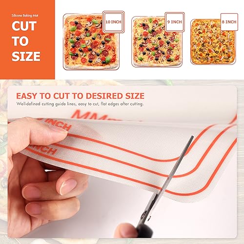 Best German Silicone Baking Mats - Cuttable 8/9/10 inches