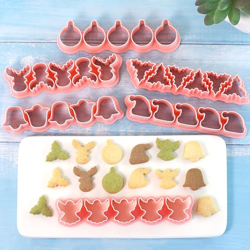 Mini Christmas Cookie Cutter for Pet Treats, Cute Homemade Snacks Cutters - color: Christmas-1