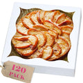 qiqee Auto-pop Up White Pie Boxes with Window 12"x 12"x 3" 120Packs Cookie Donut Bakery Box - color: White, 120pcs