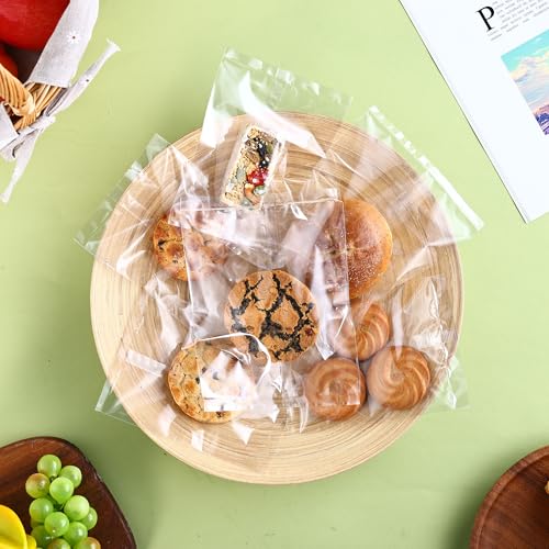 100Pcs 5x7 Clear Individual Cookie Bags, Heat Seal Bag - color: Clear, size: 5 x 7