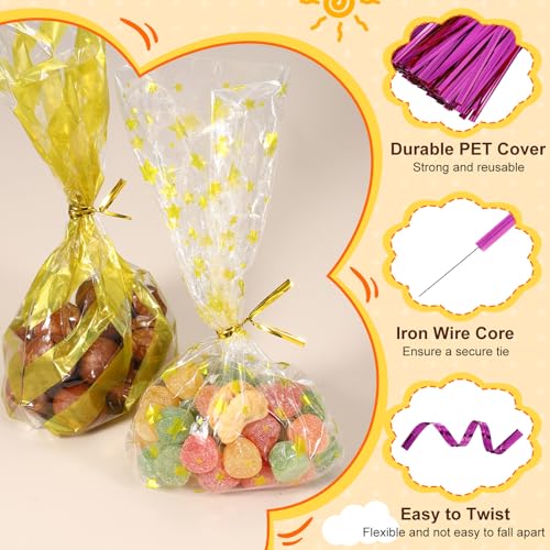 HARFINGTON 1600Pcs Bag Twist Ties 3" Reusable Metallic Wire Cable Ties - color: Rose Red