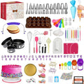 720PCS Cake Decorating Kit with Baking Supplies & Rotating Turntable