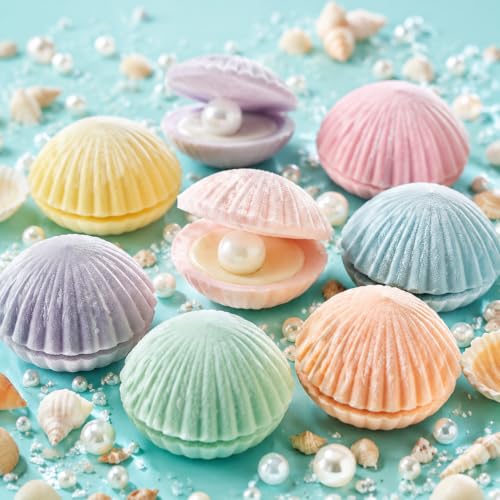 Juome Shell Shaped Silicone Molds - Large Seashell Chocolate Baking Molds - color: 1Pc Large Seashell