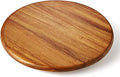 Acacia Wood Lazy Susan Wood Turntable Tray Cabinet Organizer, 18" - color: Acacia, size: 18"