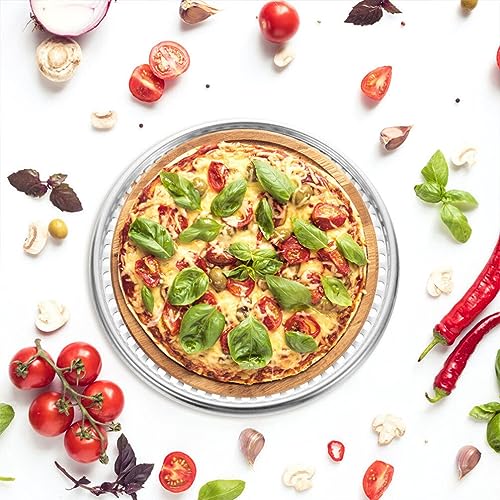 HANABASS 16.65 inch Round Pizza Pan with Holes Pizza Screen for Oven Baking Stainless Steel Mesh Tray for Homemade Pancakes Sheet Cakes Serving Tray