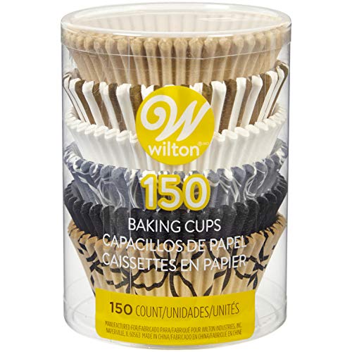 Wilton Elegance Standard Cupcake Baking Cups, 150-Count - color: Metallic
