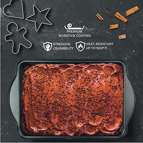 DecorRack Non-Stick Baking Sheets, 15 x 10 in Cookie Tray (2 Pack) - size: 2 Pack