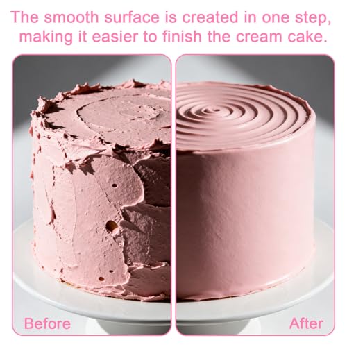 6pcs Acrylic Cake Scrapers Set, 9.4x3.9in Clear Double Sided Cake Icing Smoother with 12 Shapes for DIY Butter Cream Frosting Icing Mousse Dessert Decoration Baking Projects