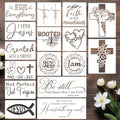 Christian Stencils for Painting Bible Verse Stencil - style: Christian