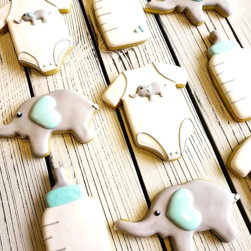 Baby Shower Cookie Cutters 8Pcs, Metal Biscuit Cutter Cookie Mold - style: Baby Shower 8Pcs