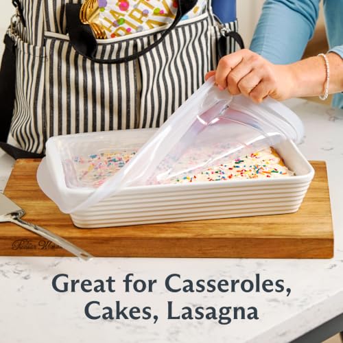 Stasher Reusable Silicone Rectangle Stretch Lid, Food Cover for 9x13 inch - size: Rectangular