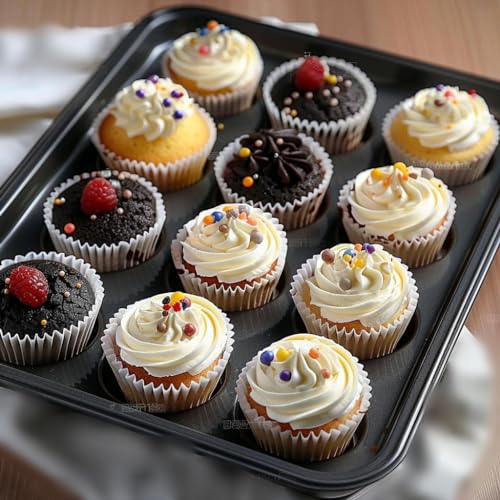 500 Counts Mini Cupcake Liners, White Muffin Baking Cups Liners