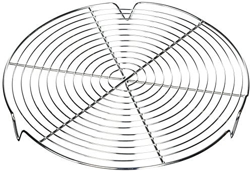 Matfer Bourgeat Round Cooling Rack w/Feet, 9 1/2" - size: 9.5" L x 9.5" W x 1" H