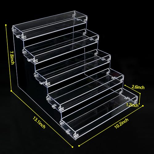 ELEGANTLIFE Spice Rack,No Tool Needed & No Pungent Acrylic Glue Self-derived Snap On Assembly Spice Shelf Pantry Kitchen Cabinet Organizer 10 in for Jars,Baking Supplies & Spice Bottles (5 Tier) - style: 5 Tier