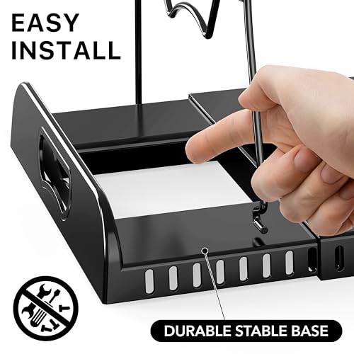 Simple Houseware Expandable Pan Rack 10 Adjustable Compartments, Black - color: Black, size: 10 Compartments