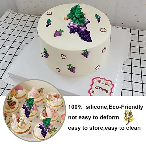 ZiXiang Grapes Fruit Silicone Molds Grape Leaves Fondant Mold Set Of 4 - color: Style F