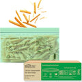 BEIDOU-PAC Compostable Snack Storage Zip Bags, 100 Count | 2 Mil | 6.5 IN x 3.25 IN, Freshness Easy Open Biodegradable Eco-Friendly Reclosable Compost Zipper Bags for Food On the Go - style: Zip | snack 100 count