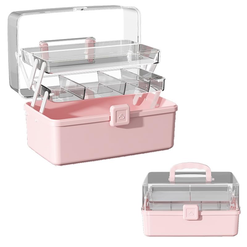 Large Craft Storage Box, Pink