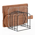 Cutting Board Organizer, Matte Black - size: 1 Pack | 2 Wide (1.38") & 3 Narrow (0.78") Slots