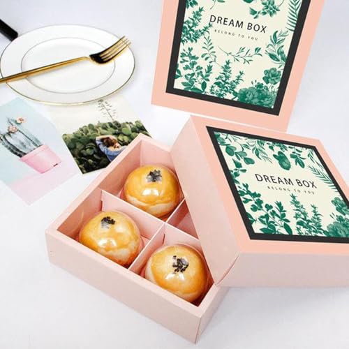 PRALB 100 Pack Mini Cupcake Boxes, Clear Dome Containers 2.75x2.75x2