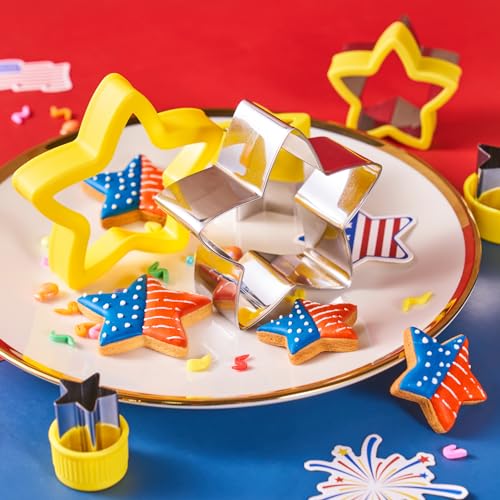 ETERSION Star Cookie Cutter 5 Pieces 5 Sizes 1" to 4"