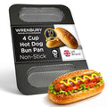 Wrenbury Perforated Hot Dog Bun Baking Pan - Nonstick Bread Mold