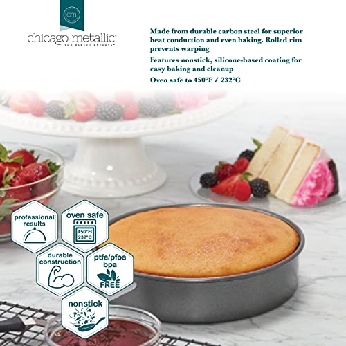 Chicago Metallic 8 Inch Round Cake Pan - size: Single Pan (8-Inch)