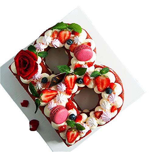 26Pcs A-Z Alphabet Cake Stencils, 6 Inch Letter Molds for Baking - size: 6 Inch