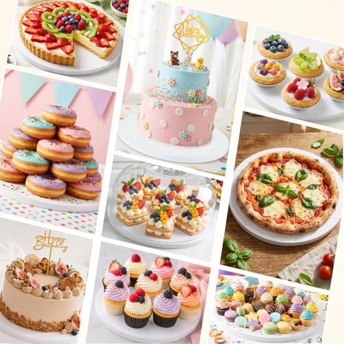 12PCS Cake Boards 10 inch Round, 1/2" Thick White Cake Drums - color: 1/2in-12pcs-10in