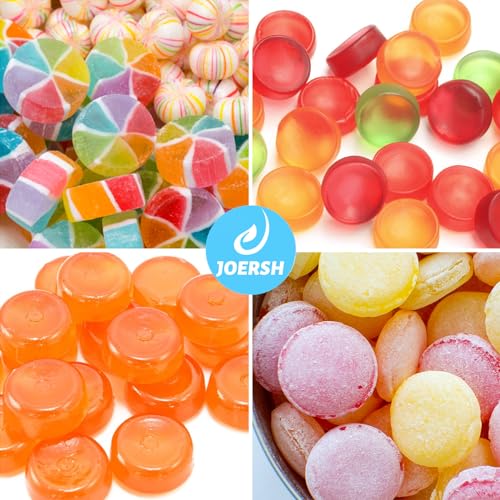 JOERSH Round Candy Molds, 220 Cavities, 4Pcs - style: Round