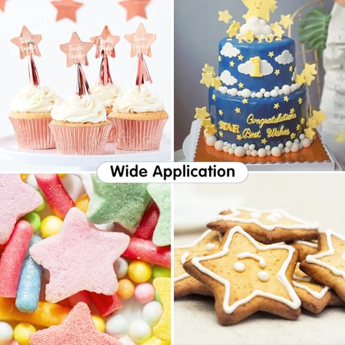 KALAIEN Star Molds Silicone, 2 Pcs Star Chocolate Mold - color: six/seven-pointed star