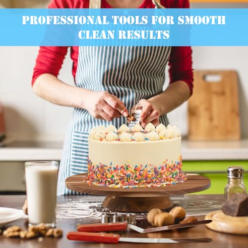 61 Pcs Cake Decorating Kit, 12" Turntable, Piping Tips, Spatula